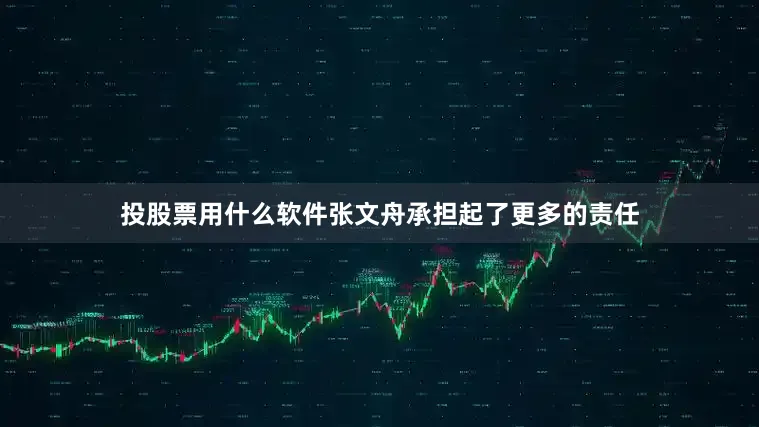 投股票用什么软件张文舟承担起了更多的责任
